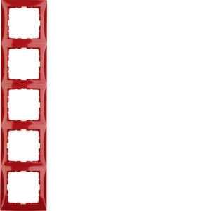 Berker Rahmen 10158962 5fach rot glänzend